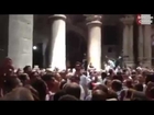 Jerusalems Sepulchre Church, Palestinian Christians Shout Only God, Syria, and Bashar | Syria War