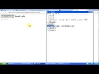 Html Tutorial 1 - Simple Html Code With Head and Body Tags