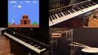 Super Mario bros. audio played by player piano and robotic percussion!