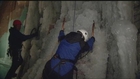 Rock climbing center takes advantage of freezing temperatures